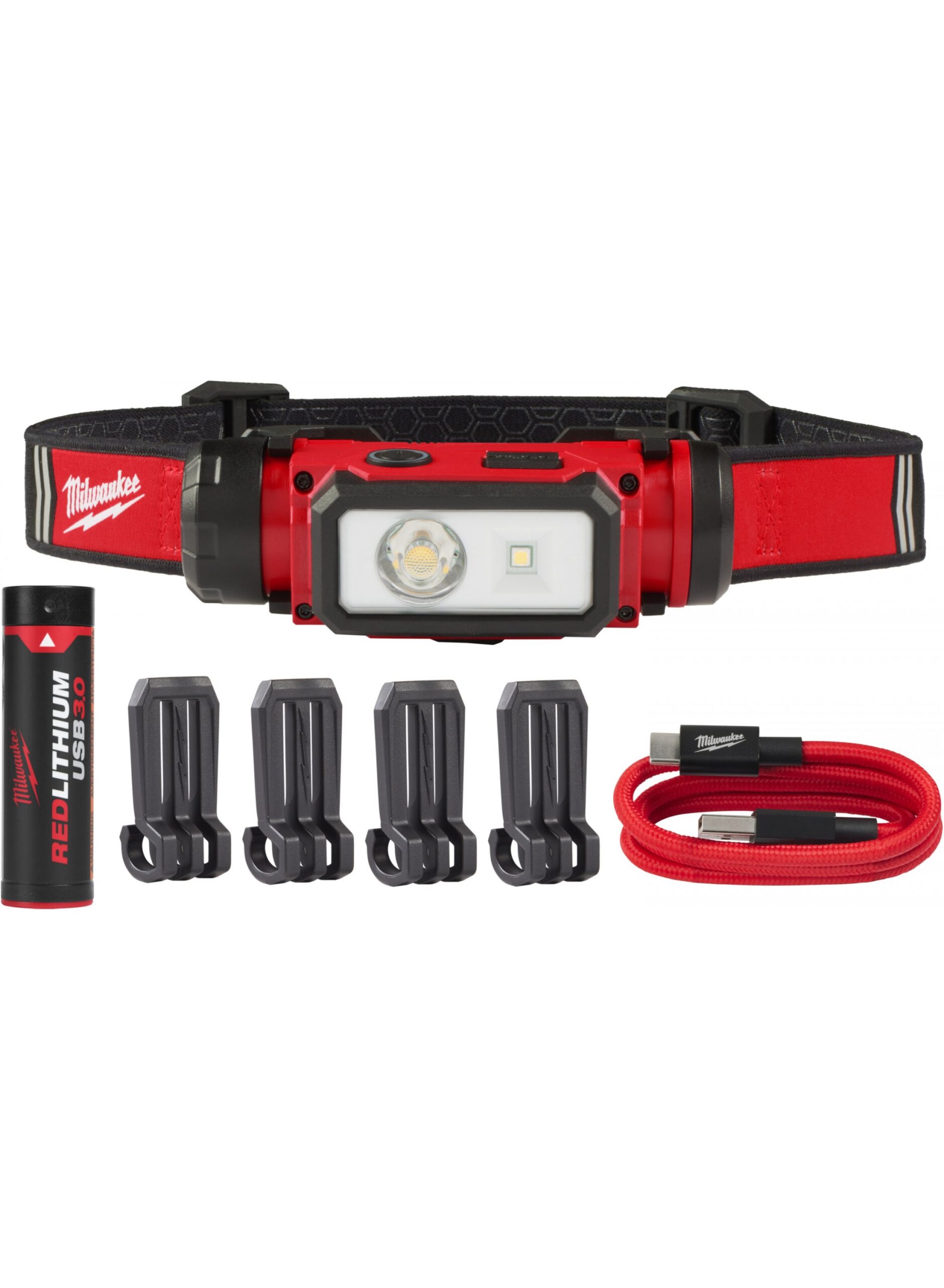Акумулаторен челник MILWAUKEE L4 HL2-301, 600 lm, USB батерия / 4933479963 Акумулаторен челник MILWAUKEE L4 HL2-301, 600 lm, USB батерия / 4933479963